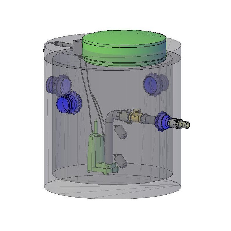 3'x3' Pump Tank (New Style) | Superior Concrete