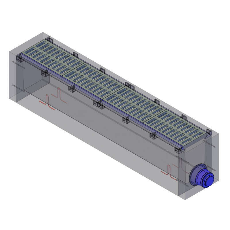 12" Drainage Trench (Cast Iron Grate) | Superior Concrete