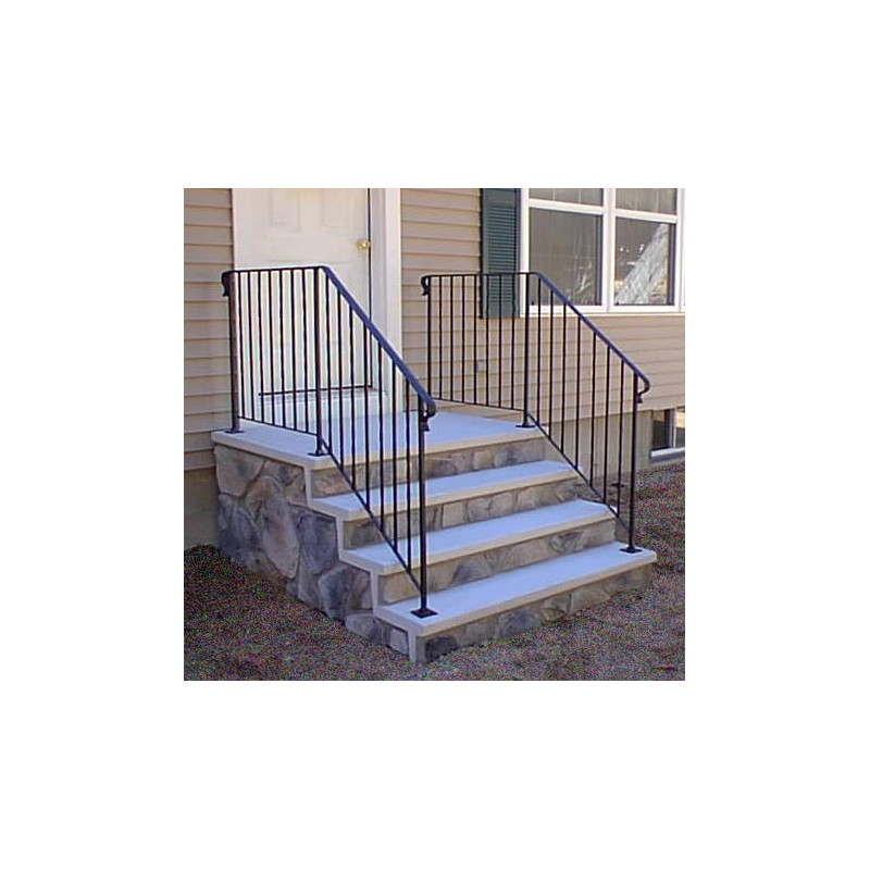 4 riser- 42" platform fieldstone with full rails