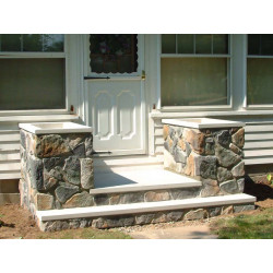 Double planter Fieldstone Step